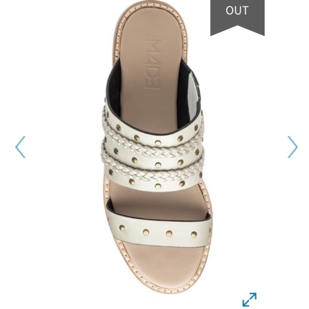 M4D3 ‘harry’ slide sandals size 7.5 Color ice